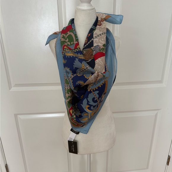 Only Piece!!! Lny Horse Silk Square Scarf from Kate Spade New York - Picture 6 of 11